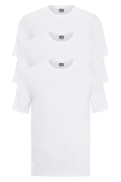 CNT Men's Crew Neck Half Sleeve Undershirt 3 Pack