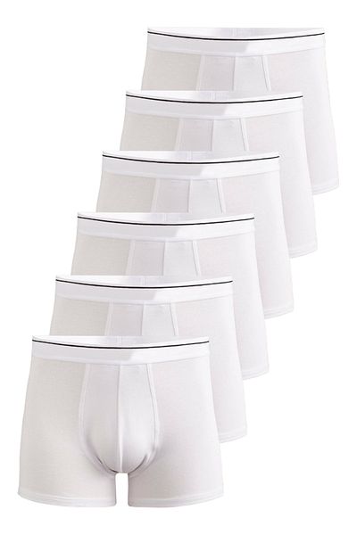 CENNETOĞLU Ανδρικά Lycra Cotton Boxers 6 Pack με Ειδική Υγιεινή Συσκευασία