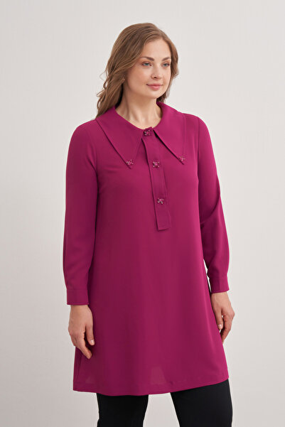 Aker 15748112 Büyük Yaka Detaylı Tunik