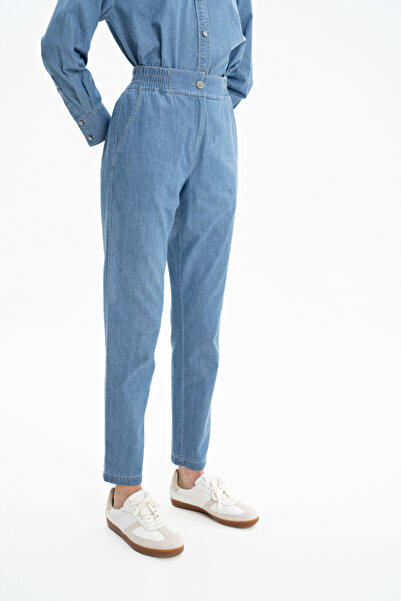 Aker Beli Lastikli Jean Pantolon