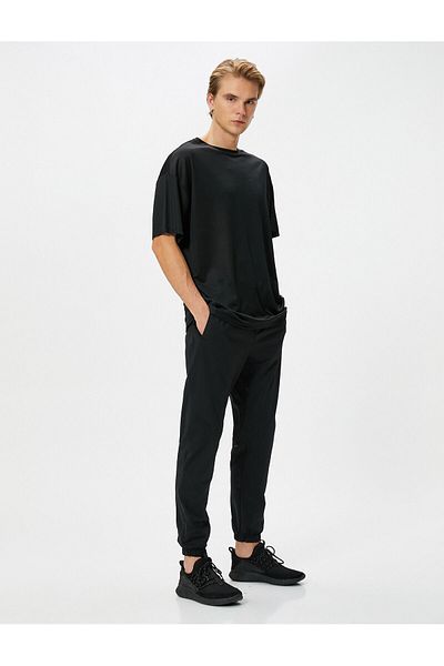 Koton Jogger Sweatpants with Lace Waist and Pocket Detail