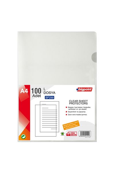 Bigpoint Standard 90 Micron L File - Pack of 200