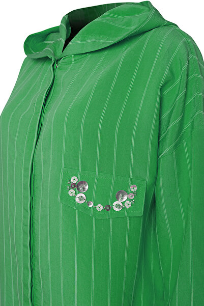 Aker Etek Ucu Bağcık Detaylı Tunik