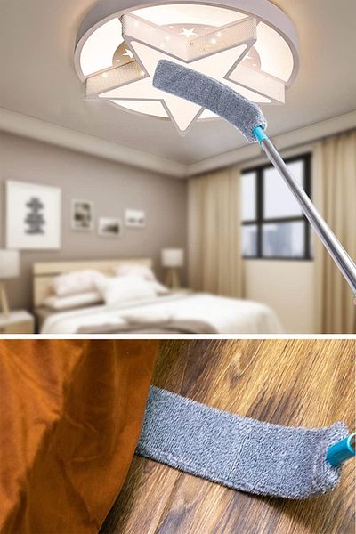 Uğur Nehir Ticaret 95cm Magic Microfiber Dusting Apparatus with Head Surface Dip Corner Shelf Cleaning Mop Dusting Brush