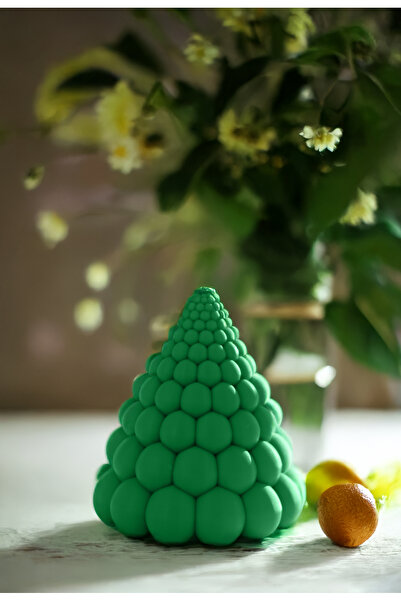 ÇAĞATÖLYE Silikon Kalıp Yılbaşı Ağacı Silikon Kalıbı Bubble Mum