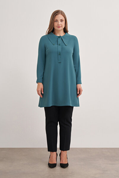 Aker 15748112 Büyük Yaka Detaylı Tunik