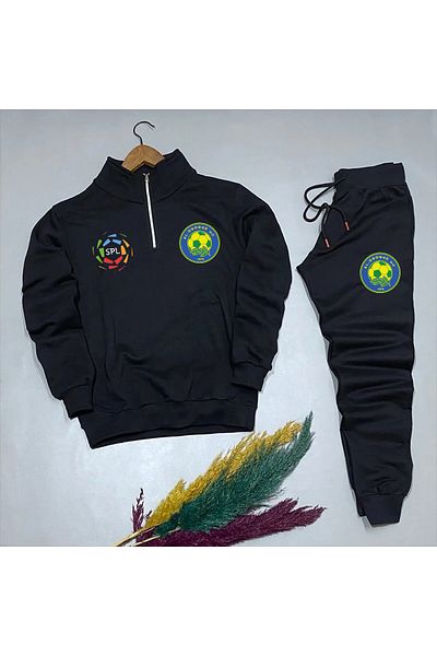 Pisa Art Al Orouba Half Zip Sweat & Sweatpants Special Design Bottom-Top Set
