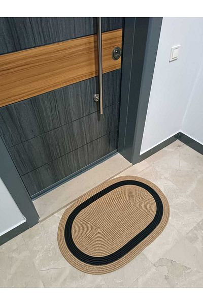 JÜTEX HOME Door Front Mat Toilet Seat Front Countertop Front Jute Straw Mat