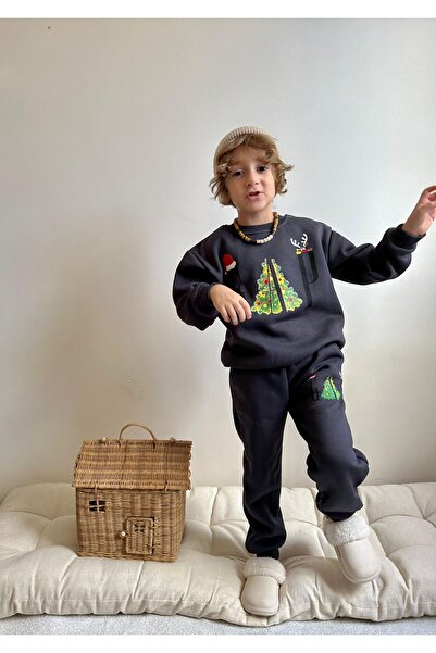 YİGİT BUTİK Yigit Boutique New Year Printed Boy's Suit