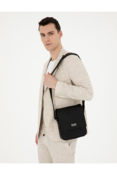 Pierre Cardin Ανδρική τσάντα ώμου σε μαύρο χρώμα 50288742-VR046