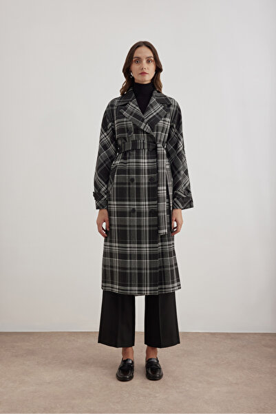 Aker 18178111 Düğmeli Kruvaze Trençkot