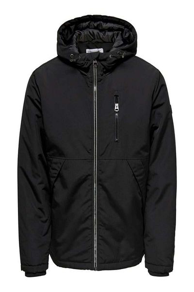 Only & Sons Onsjayden Kapuzenjacke Otw Vd Siyah 22025214