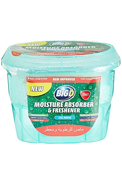 BigD مستحضر Big D لامتصاص الرطوبة ومعطر الجو Cool Marine لمدة 12 أسبوعًا