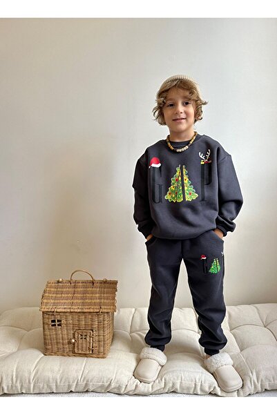 YİGİT BUTİK Yigit Boutique New Year Printed Boy's Suit