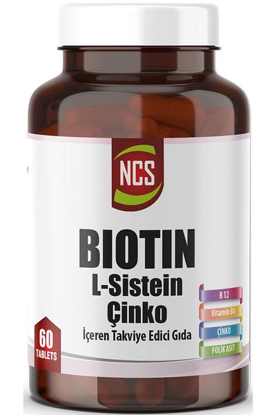 NCS Biotin Folic Acid 60 Tablets L-Cysteine Methionine 2500 Mcg Zinc