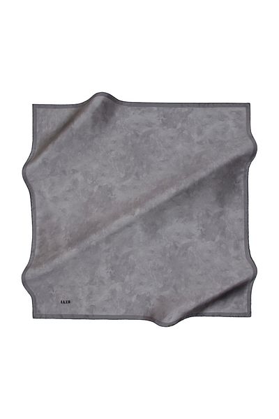 Aker 7208701 -372 Eșarfă de mătase pentru femei Goldoluk Gri închis model nor