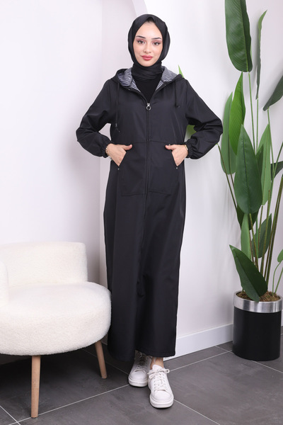 İmajButik قبعة سوداء بغطاء للرأس