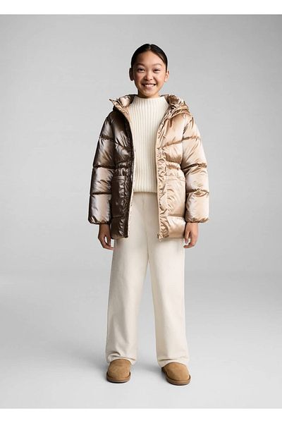 MANGO Kids Puffer-Anorak mit Metalldetail