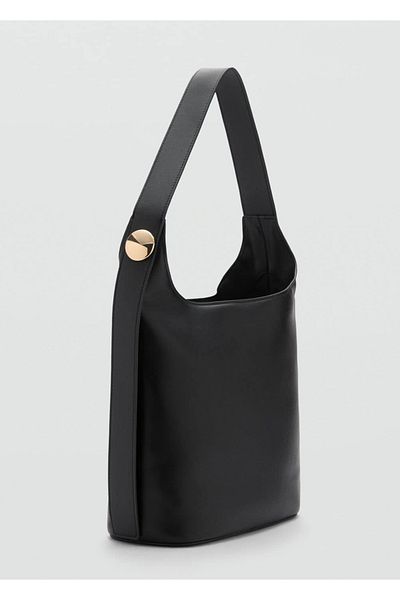 MANGO Woman Geantă Shopper cu detalii metalice