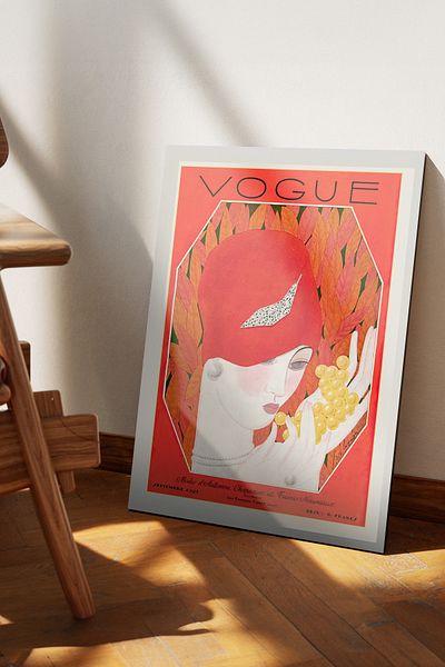 Cadran Ιστορικές εκδόσεις του περιοδικού Vogue Πίνακας Mdf με πλαίσιο