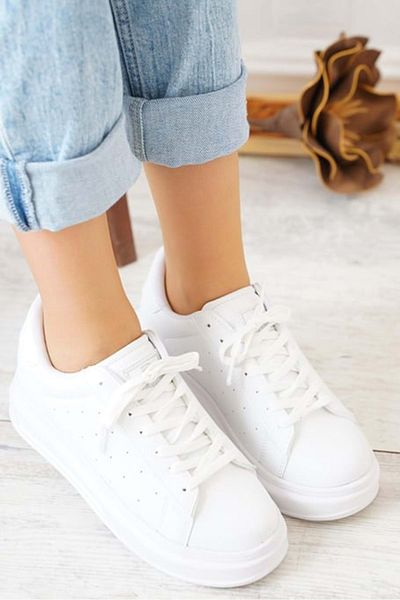 Kocamanlar Ayakkabı Darkstep 156 Unisex Sneaker - Λευκά αθλητικά παπούτσια