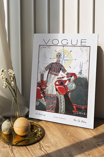 Cadran Ιστορικές εκδόσεις του περιοδικού Vogue Πίνακας Mdf με πλαίσιο