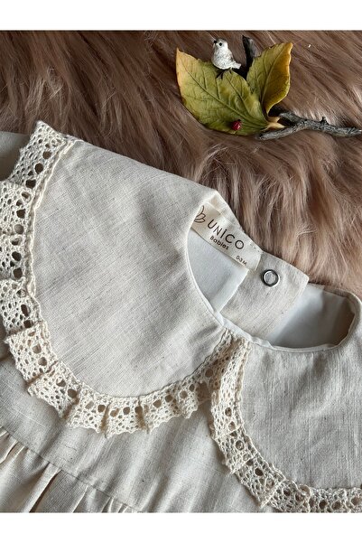 Mini Chics Başak Uzun Kol Bebek Elbise