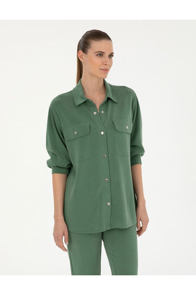 Pierre Cardin سترة محبوكة باللون الأخضر 50284723 -VR054