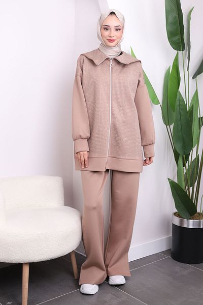 İmajButik Σετ κατάδυσης με πέτρινο γιακά μαντήλι βιζόν