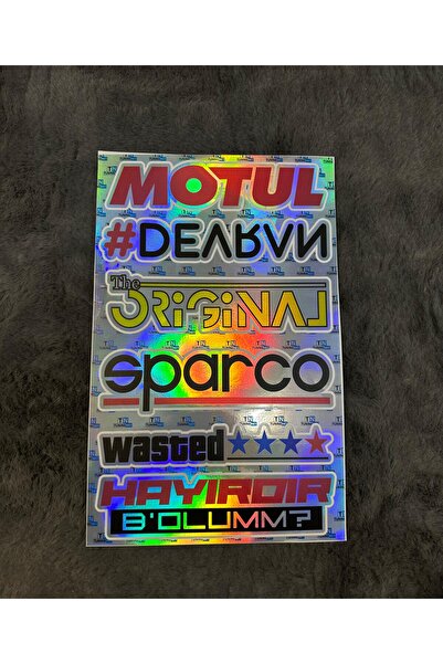 OTOMOR AKSESUAR ملصقات ملصقات سيارات ثلاثية الأبعاد ملونة مكونة من 6 قطع - حر...