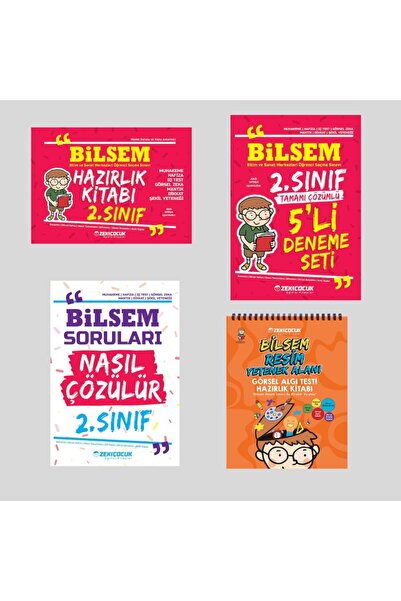 Zeki Çocuk Yayınları Bilsem 2.sınıf Hazırlık Seti Ve Bilsem Görsel Algı Testi...
