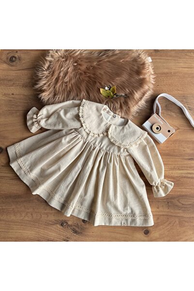 Mini Chics Başak Uzun Kol Bebek Elbise