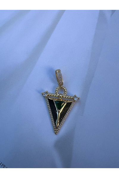 BUNNY Ajda Charm and Necklace (Zimrulated Green Plate)