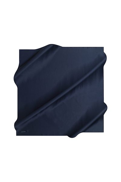 Aker Eșarfă din satin creponat de mătase, culoare uni, 90x90