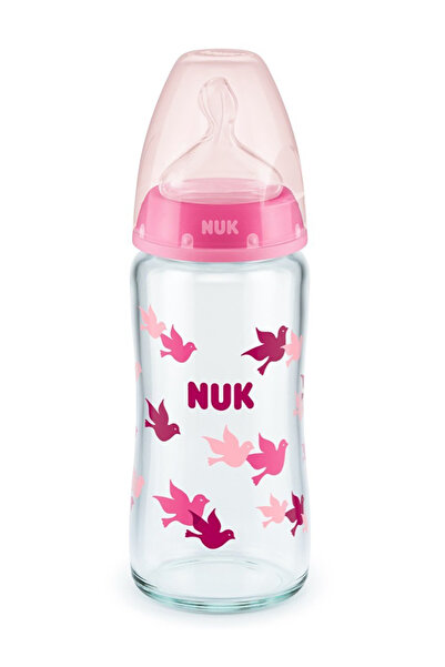 Nuk Pembe 240 ml Cam Fc Plus Isı Göstergeli Biberon