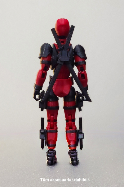 Suelo Butik Titan 13 Premium Deadpool Tüm Eklemleri Hareketli Aksiyon Figürü Robot Dummy Robot Figür Oyuncak T13