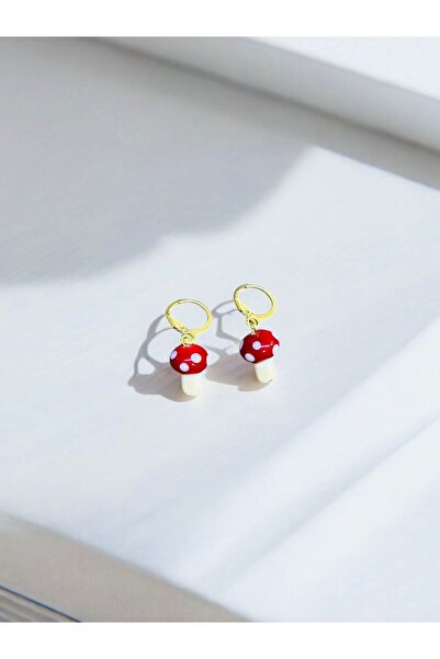 nazarboncuğu El Yapımı Cam  Altın Kaplama Figürlü Küpe ( Kararma Yapmaz )