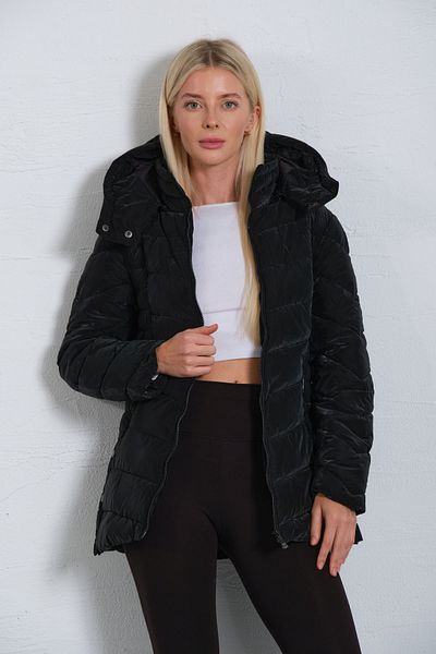 Maule Women's Anorak - Detachable Hood, Water Repellent, Side Snap Soft Micro Coat @Manas