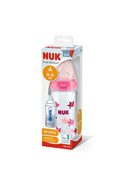 Nuk Pembe 240 ml Cam Fc Plus Isı Göstergeli Biberon