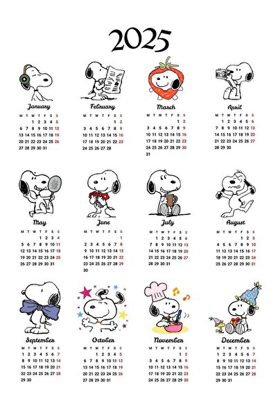 Belinay Bulutay 2025 Sevimli Köpek Figürlü Takvim