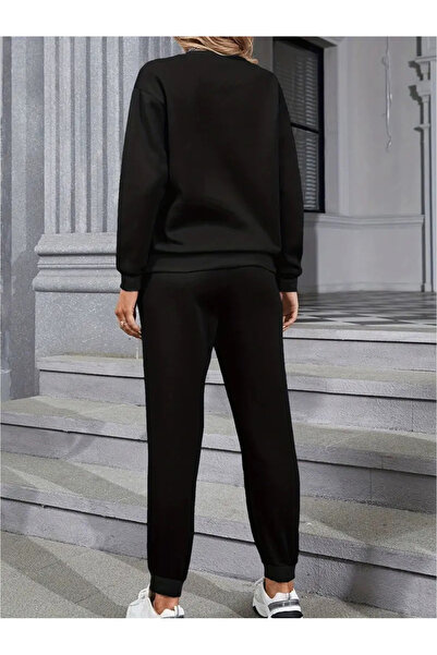 Jakinta Outdoors KADIN BÜYÜK BEDEN SIFIR YAKA EŞOFMAN TAKIM GÜNLÜK RAHAT KESİM Jakinta Outdoors