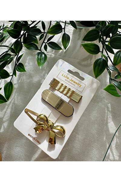 İthal Set de 3 catarame aurii și cataramă de sârmă, cataramă