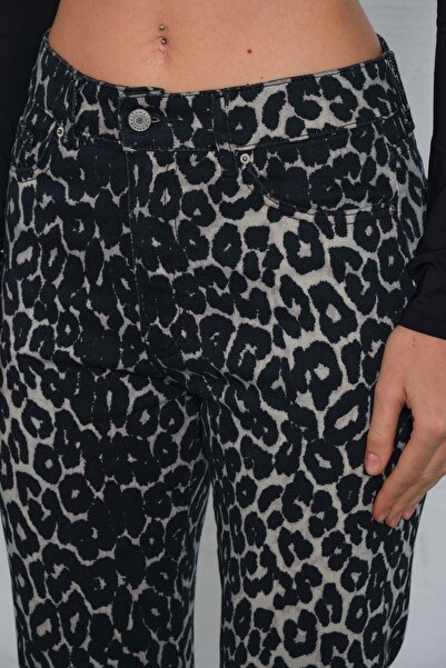 Maule Ψηλόμεσο ελαστικό Skinny Mom Jean - Γυναικείο τζιν με στάμπα @cremona