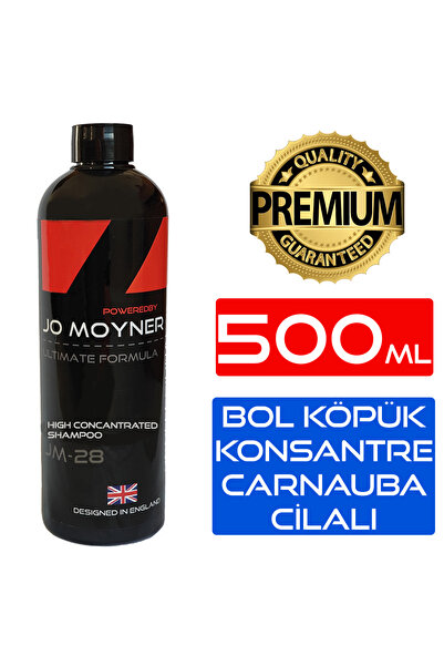 Jo Moyner Araç Oto Yıkama Şampuanı 500ml Carnauba Cilalı Konsantre Formulated...