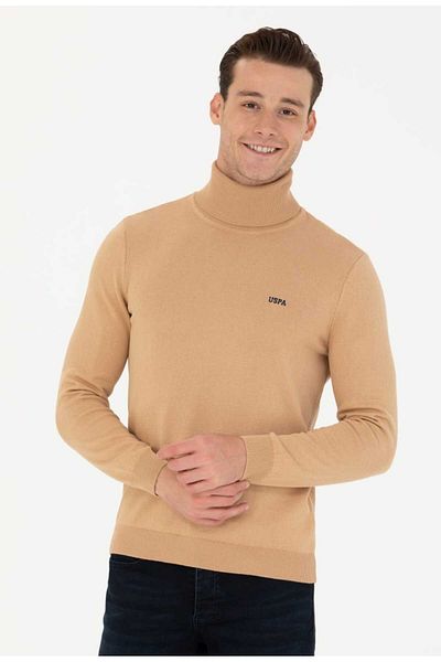U.S. Polo Assn. Ανδρικό πουλόβερ Coconut Basic