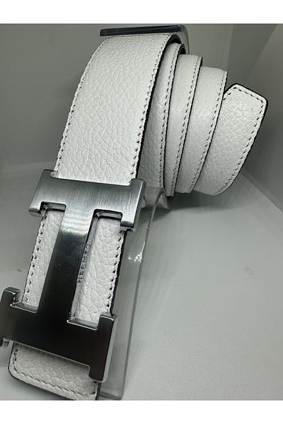 Yurtsever Men's 100% Genuine H Buckle 4cm Double Sided Belt