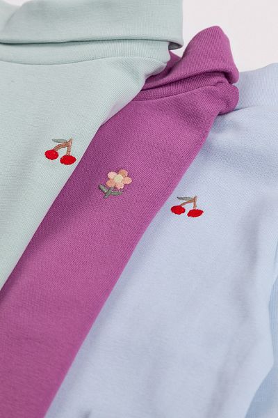 Harika KIDS Комплект от 3 основни бодита за момичета