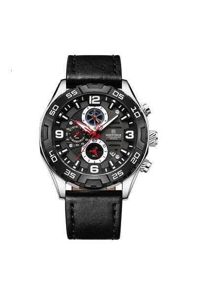 Naviforce Function Men's Wristwatch and Leather Band - 2133