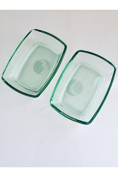 Paşabahçe 54663 Tokio 2-Piece Bowl, Breakfast, Snack Plate / Green-12 cm