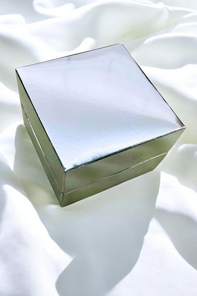 PETEK AKSESUAR SILVER METALIZED GIFT BOX